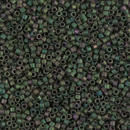 Miyuki Delica Bead 11/0 - DB0327 - Matte Metallic Dark Green Iris {1}