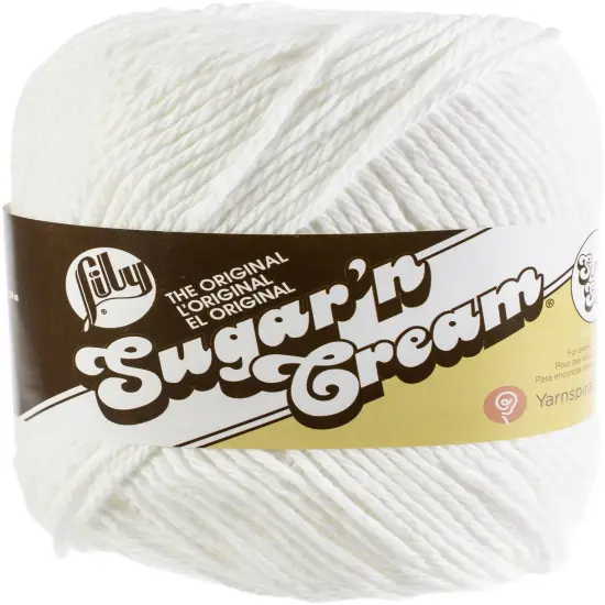Multipack of 24 - Lily Sugar'n Cream Yarn - Solids Super Size-White {2}