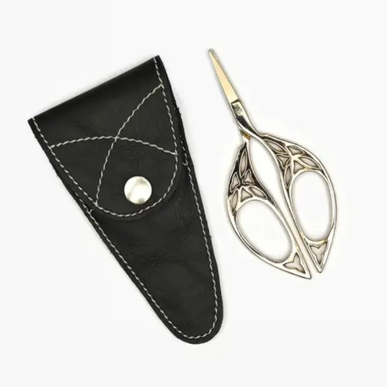 Lantern Moon Art Deco Embroidery Scissor with Leather Case Multicolor {1}