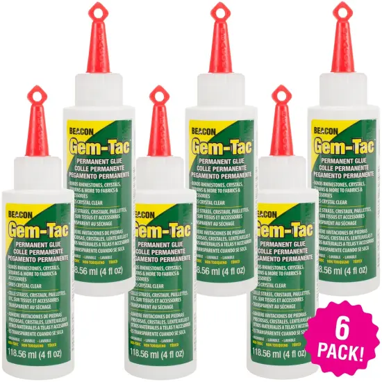 Gem-Tac Permanent Adhesive 6/Pkg {1}