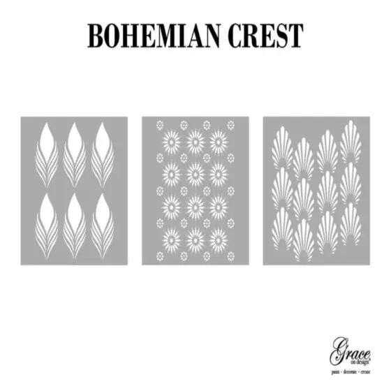Stencil Pack Bohemian Crest Designs {1}