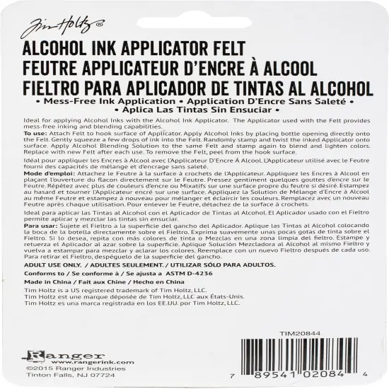 Multipack of 6 - Tim Holtz Adirondack Alcohol Ink Applicator Felt 50/Pkg-For Tim20745 {4}