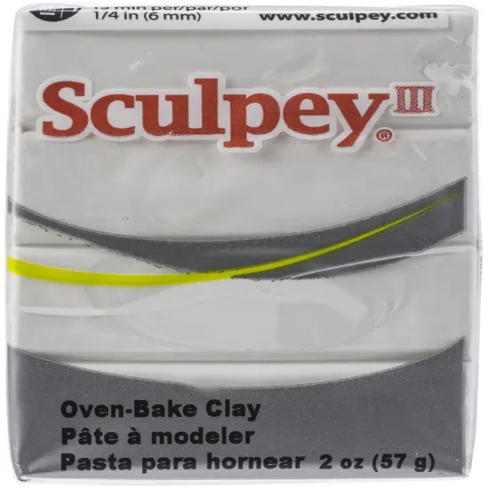 Multipack of 15 - Sculpey III Polymer Clay 2oz-White {3}