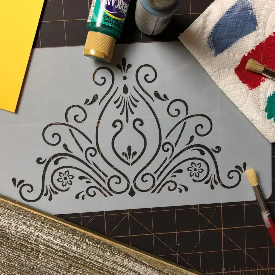 Princess Lace Cake Stencil #2 | C416 by Designer Stencils | Stencils for Royal Icing, Airbrush, Dusting Powder | {5}