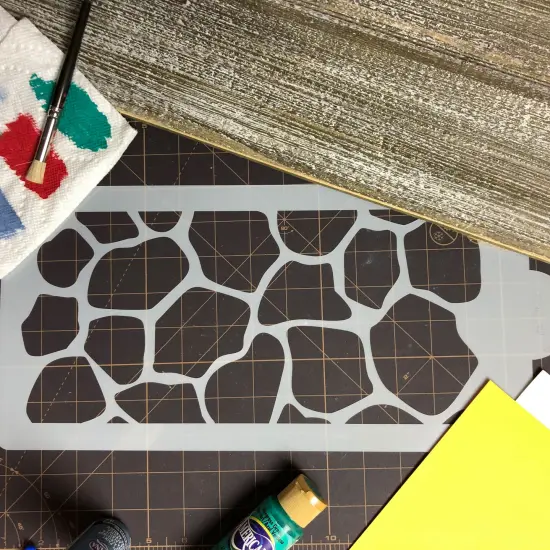 Giraffe Skin Cake Stencil | C453 by Designer Stencils | Cake Decorating Tools | Baking Stencils for Royal Icing, Airbrush, Dusting Powder | Reusable Plastic Food Grade Stencil for Cakes | Easy to Use & Clean Cake Stencil {4}