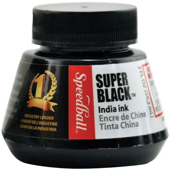 Multipack of 12 - Speedball Super Black India Ink-2oz {3}