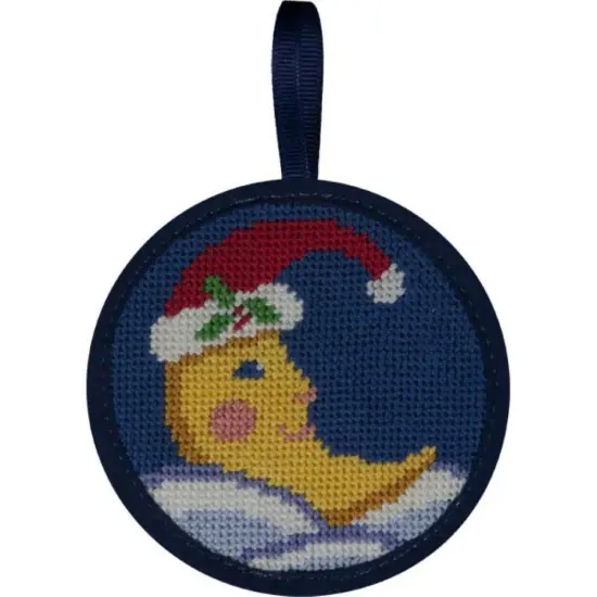 Alice Peterson Stitch-Ups Needlepoint Ornament Kit - Christmas Moon Multicolor {1}