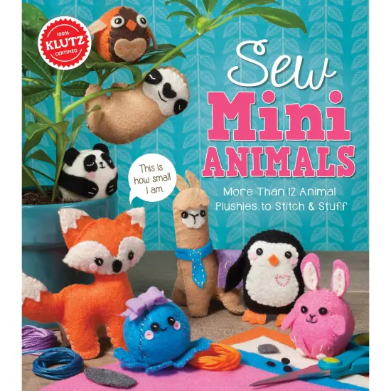 Klutz Sew Mini Animals Book Kit {1}