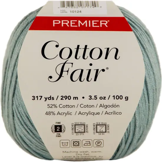 Multipack of 3 - Premier Yarns Cotton Fair Solid Yarn-Succulent {2}