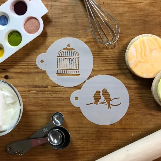 Love Birds Cookie Stencil Set | C587 by Designer Stencils | Cookie Decorating Tools | {3}