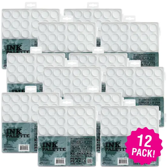 Multipack of 12 - Tim Holtz Ink Palette-7.5"X7.5" {1}
