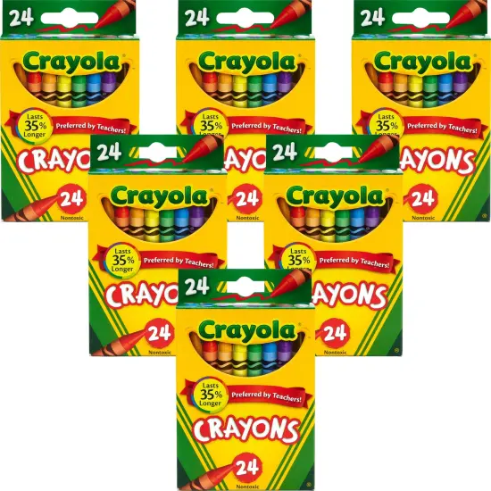 Multipack of 6 - Crayola Crayons-24/Pkg {1}