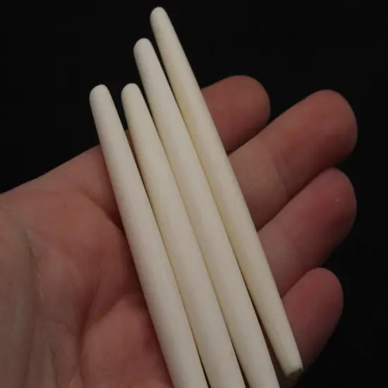 4 3.5 Inch Bone Hair Pipe Long Tube Beads {6}