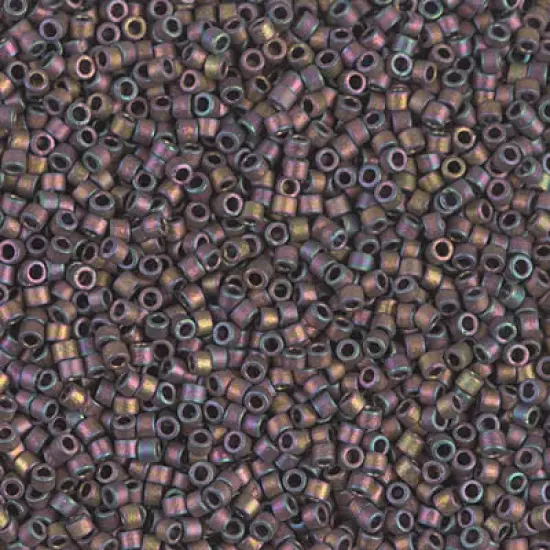 Miyuki Delica Bead 11/0 - DB1056 - Matte Metallic Taupe Gold Iris {1}