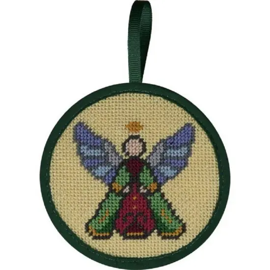Alice Peterson Stitch-Ups Needlepoint Ornament Kit- Stained Glass Angel Multicolor {1}