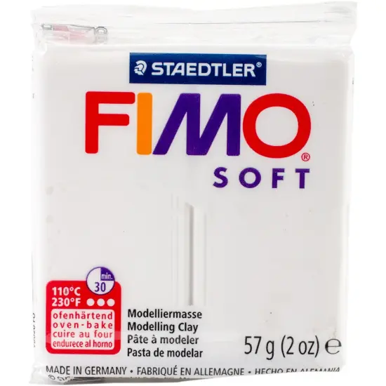 Multipack of 6 - Fimo Soft Polymer Clay 2oz-White {2}