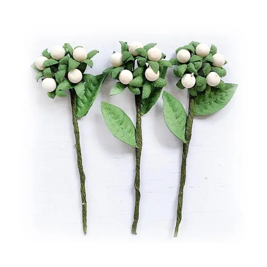 Pack of 3 - Little Birdie Berry Branch 3/Pkg-Shabby Chic {2}