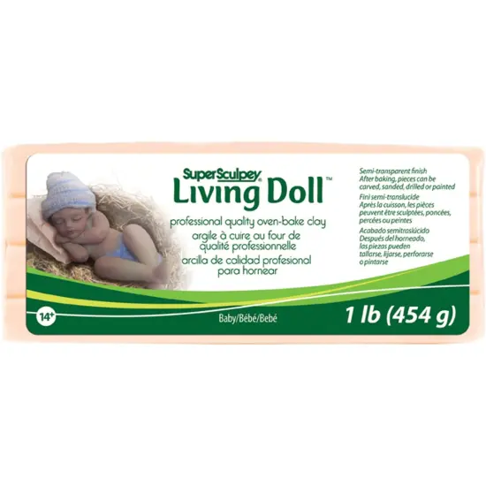 Multipack of 12 - Super Sculpey Living Doll Clay 1lb-Baby {2}