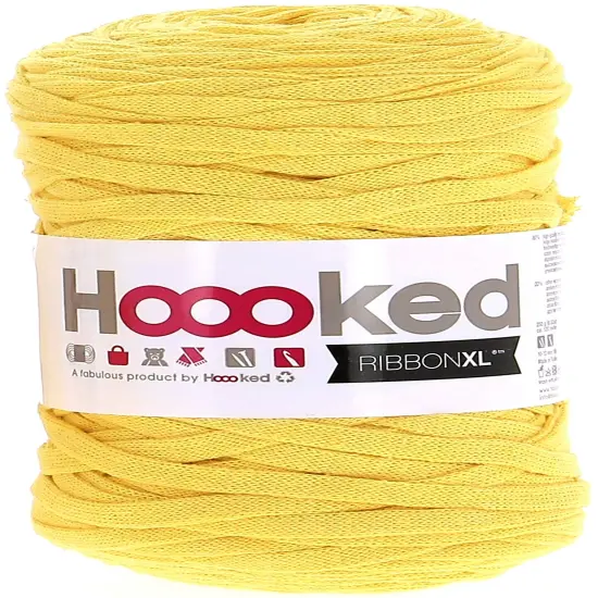 Multipack of 4 - Hoooked Ribbon XL Yarn-Lemon Yellow {2}
