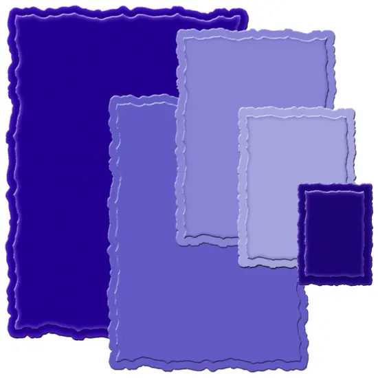 Spellbinders Nestabilities Dies-Deckled Rectangles Large {3}
