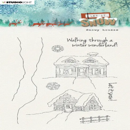 Studio Light Let It Snow Clear Stamps-Nr. 264, Snowy Houses {1}