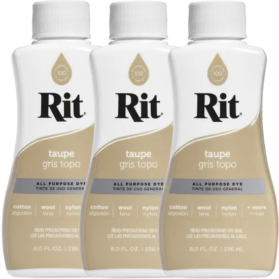 Multipack of 3 - Rit Dye Liquid 8oz-Taupe {1}