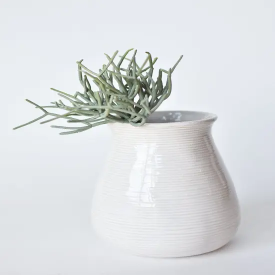 8" Faux Soft Touch Green/Gray Pencil Cactus Pick {4}