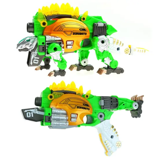 Big Mo's Toys Kids Gun - Soft Foam Bullet Kid Gift Dinosaur Transforms Shot Gun - 1 Gun and 20 Bullets {3}