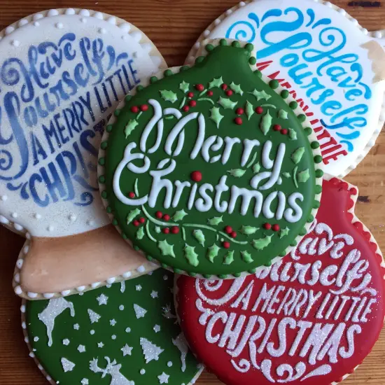 Merry Little Christams Cookie & Craft Stencil | CM075 by Designer Stencils | {3}