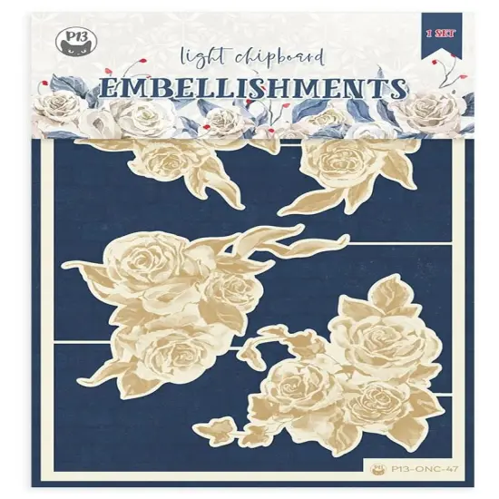 P13 Die-Cut Chipboard Embellishments 4"X6"-Once Upon A Time #04, 4/Pkg {1}