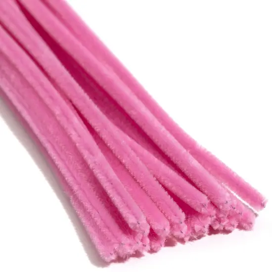 CousinDIY Chenille Stems 6mmx12" 25/Pkg-Pink {5}