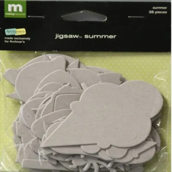 Making Memories Jigsaw Summer Chipboard Embellishments {1}