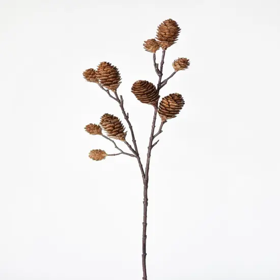 28" Faux Pinecone Branch Stem {2}