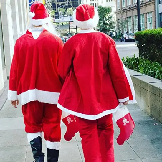 Party Flasks Santa Flask for Liquor, Wine, Drinks: Funny Gag Gifts for White Elephant Christmas Gifts Exchanges; Beverage Dispenser Holds 2.25 Liters for Holiday, Graduation, Office Parties - 2 Pack {5}