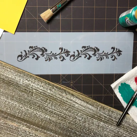 Filigree Damask Cake Stencil Side #3 | C553 by Designer Stencils | Stencils for Royal Icing, Airbrush, Dusting Powder | {5}