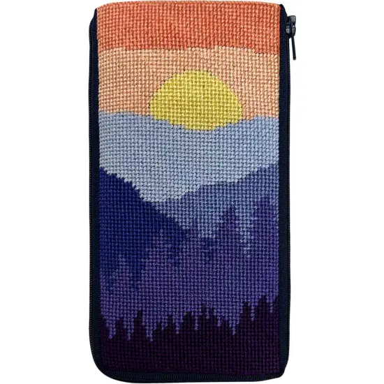 Stitch & Zip Eyeglass Case Needlepoint Kit- Mountain Scene SZ3017 Multicolor {1}