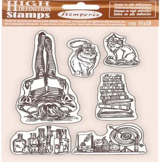 Stamperia Cling Rubber Stamp 5.5"X7"-Air Ship, Lady Vagabond Lifestyle {1}