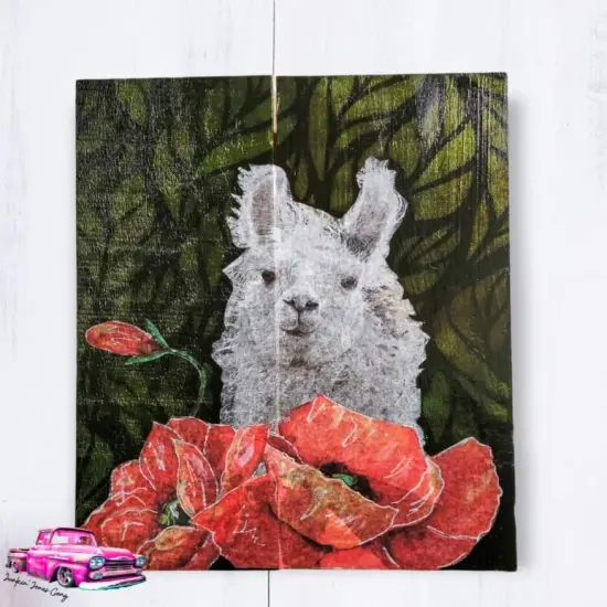 Bruce the Llama Decoupage & Mixed Media Art Paper - Large {3}