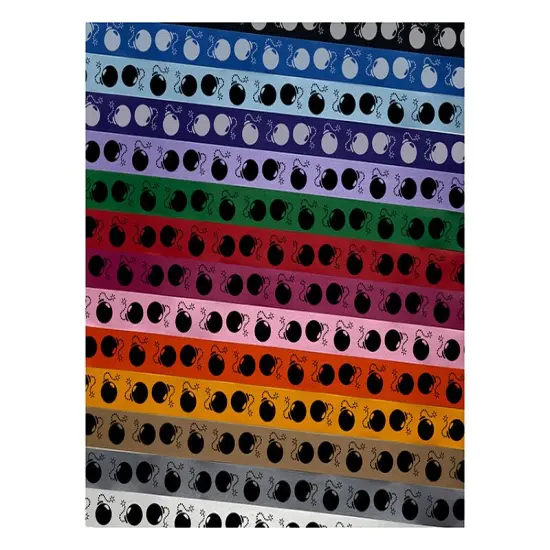 Cartoon Bomb with Fuse Satin Ribbon for Bows Gift Wrapping DIY Craft Projects - 1" - 3 Yards Yellow Ribbon {1}