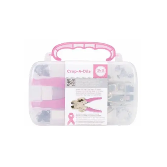 American Crafts TOOL - WeR Memory Keepers - CROP-A-DILE PINK - WITH CASE 70908-4 {5}
