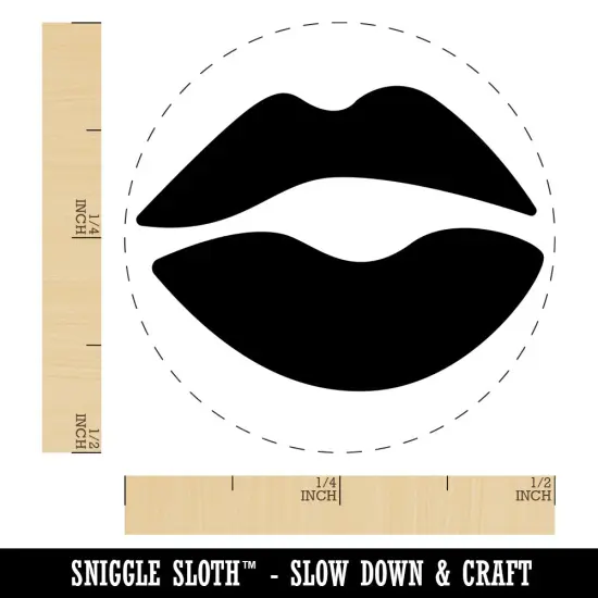 Kiss Lips Self-Inking Rubber Stamp for Stamping Crafting Planners UV {1}