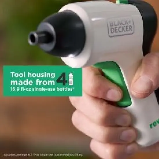 BLACK+DECKER Reviva 4V MAX* Cordless Screwdriver, USB Chargeable (REVSD4C) {4}