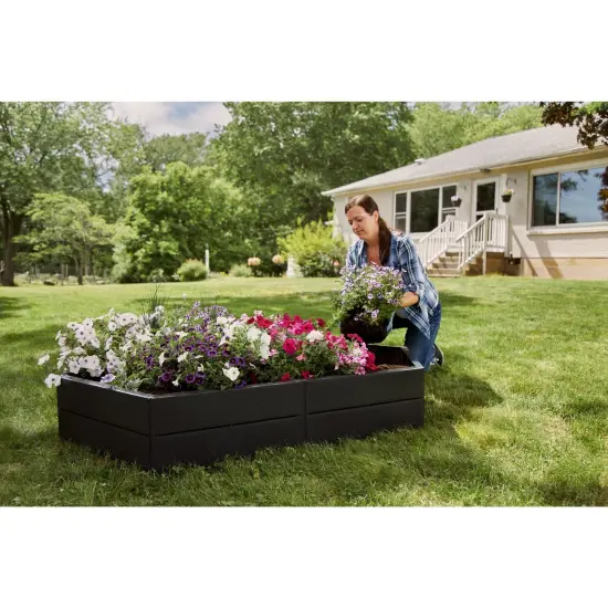 BLACK+DECKER Raised Garden Bed 5 ft, Customizable and Easy Assembly (BDSTGA95810) {2}