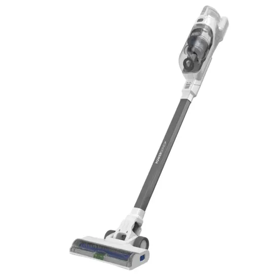 BLACK+DECKER POWERSERIES+ 16V MAX Cordless Stick Vacuum with LED Floor Lights, Lightweight, Multi-Surface, White (BHFEA420J) {1}