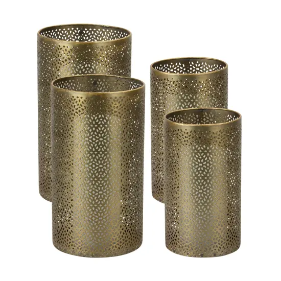 Metal Candle Holder (Set of 4) {1}