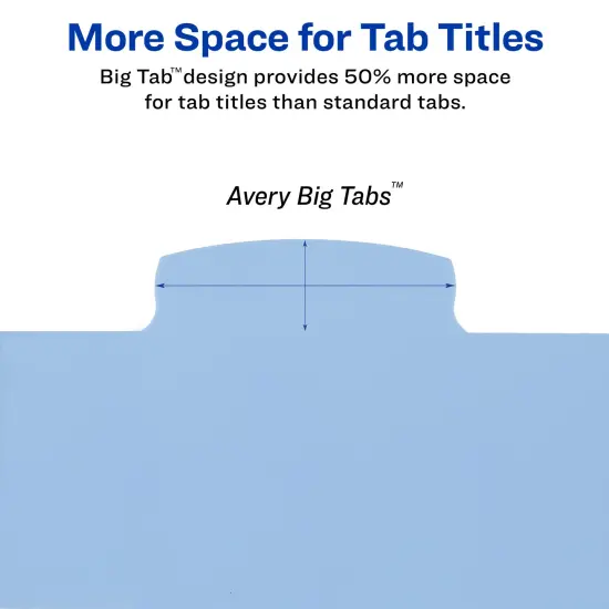 Write & Erase Plastic Dividers with Pockets, 8-Tabs, 2 Sets of 16177 {4}