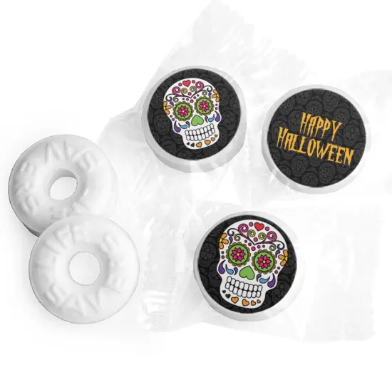 Halloween LifeSavers Mints Party Favors (Approx. 300 mints & 324 Stickers) by Just Candy - Assembly Required - Sugar Skulls {1}