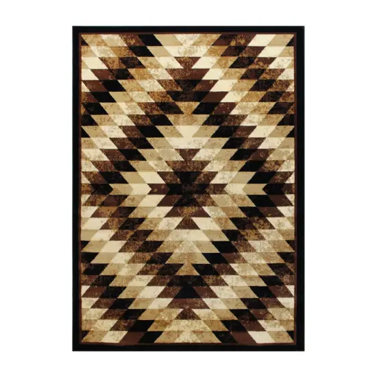 Masada Rugs Stephanie Collection Area Rug with Distressed Southwest Native American Design 1106 {4}