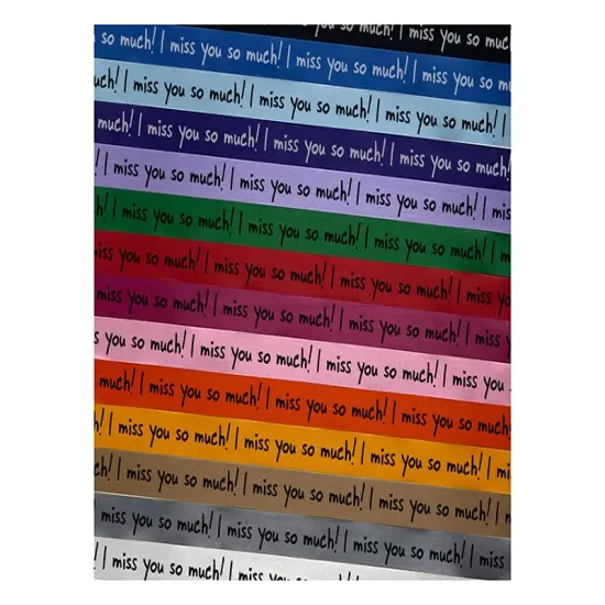 I Miss You So Much Satin Ribbon for Bows Gift Wrapping - 1" - 3 Yards Lavender Ribbon {1}