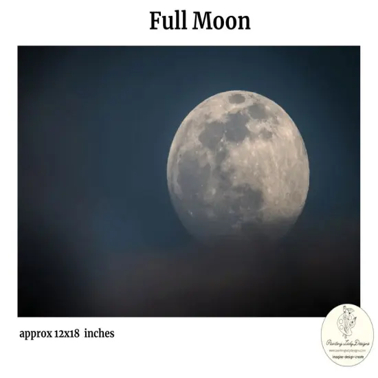 Full Moon - Art paper for Decoupage and Mixed Media by Painting Lady Designs {1}